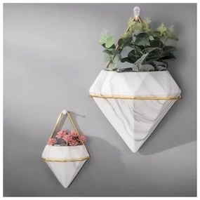 SET 2x Fioriera da parete SEMELA 23x20 cm oro