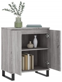 Credenza grigio sonoma 60x35x70 cm in legno multistrato