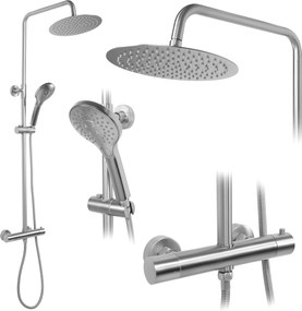 Set doccia con termostato REA VINCENT NICKEL BRUSH INOX