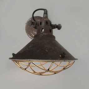 Lampada da parete e soffitto vintage marrone inclinabile - Barrack