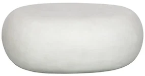 Tavolino bianco 65 x 49 cm Pebble - vtwonen
