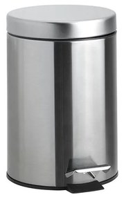 Pattumiera 17x25,5 cm acciaio inox/argento