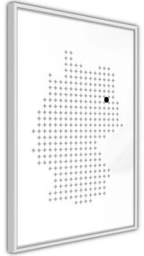 Poster Pixel Map of Germany