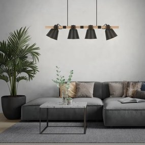 Brilo - Lampadario a sospensione con filo TALLE 4xE27/40W/230V