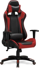 Sedia da ufficio Defender in nero rosso