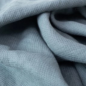 Asciugamano di lino blu 30x30 cm Blue Fog - Linen Tales