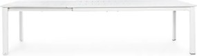 Tavolo Allungabile In Alluminio Bianco Per Esterni 110x200-300 Konnor Bizzotto
