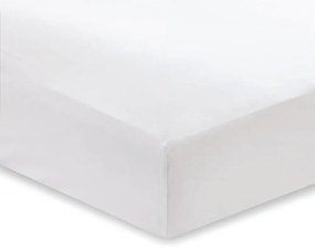 Lenzuolo di cotone sateen bianco Classic, 135 x 190 cm - Bianca