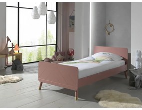 Letto per bambini in legno di pino rosa , 90 x 200 cm Billy - Vipack