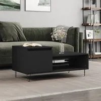 Tavolino da Salotto Nero 100x50x45 cm in Legno Multistratocod mxl 126745