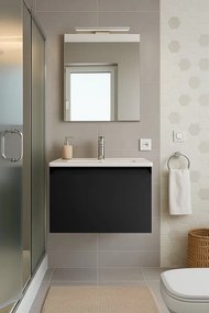 Mobile da bagno sotto lavabo Fusion antracite opaco L 59.5 x H 40 x P 45.5 cm 1 cassetto, lavabo non incluso