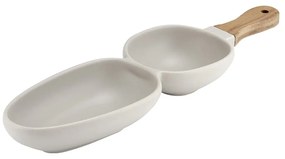 Ciotola da portata in porcellana grigia Essentials - Ladelle