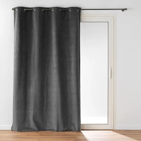 Tenda color antracite in velluto 140x260 cm Olympe – douceur d'intérieur