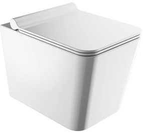 OMNIRES BOSTONMWBP - WC sospeso con coprivaso SoftClose BOSTON, bianco lucido