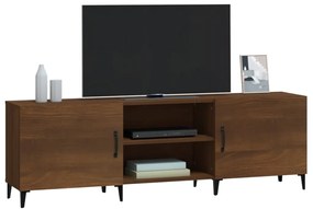 Mobile porta tv rovere marrone 150x30x50cm in legno multistrato