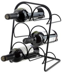 Portabottiglie in metallo per 6 bottiglie - Compactor