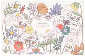 Tovagliette di carta in set da 8 pezzi 28x42,5 cm Butterflies &amp; Flowers - Meri Meri