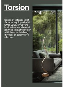 Redo 01-1815 - Lampada da tavolo a LED TORSION LED/11W/230V bianca