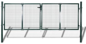 Cancello İn Acciaio 306x150 Cm Verde /