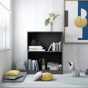 Libreria Grigia 60x24x76 Cm İn Legno Multistrato /