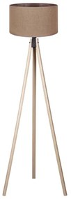 Duolla - Lampada con piedistallo 1xE27/60W/230V diametro 44 cm marrone/beige