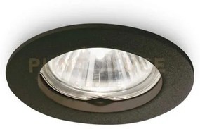 Jazz faretto da incasso nero 1 luce attacco gu10 d.7,3cm
