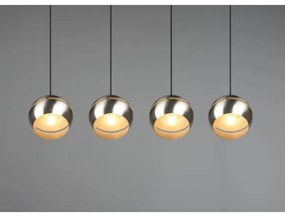 Trio - Lampadario a sospensione con filo FLETCHER 4xE14/40W/230V cromo opaco