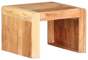 Tavolino Laterale 40x40x30 Cm İn Legno Massello Di Acacia /