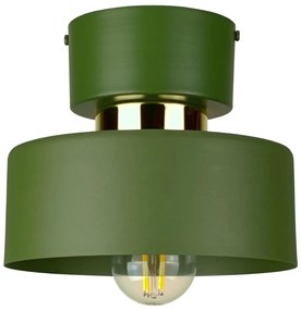 Plafoniera IGNIA 1xE27/60W/230V verde/oro