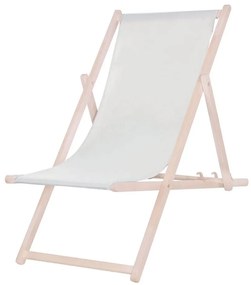 Lettino da giardino grigio/faggio