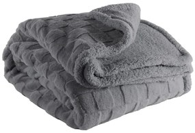 Coperta grigia in micropile 150x200 cm Rava – Tiseco Home Studio