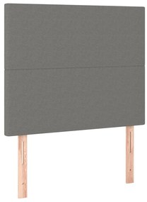 Testiera 2 pz grigio scuro 80x5x78/88 cm in tessuto