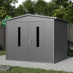PRIMEYARD Casetta da giardino 263x228 cm, antracite - (GFPV00915)