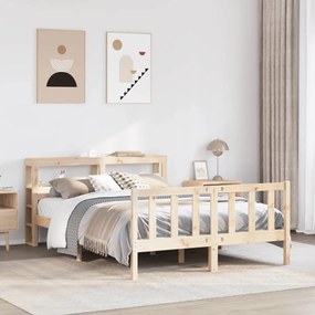 Letto Senza Materasso 160x200 Cm İn Legno Massello Di Pino /