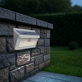 Applique Solare Rettangolare IP65 con Sensore di Movimento 300 lm Colore Bianco Caldo 3.000K