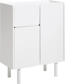 Armadietto bianco 80x100x40 cm Bera – Unique Furniture