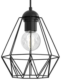 Lampadario su corda BERGEN 5xE27/60W/230V nero