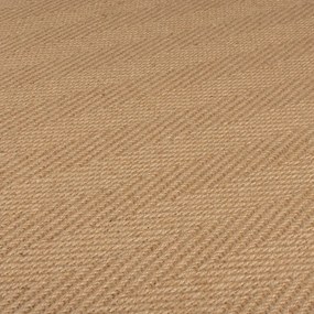 Runner in iuta di colore naturale 60x600 cm Kira - Flair Rugs