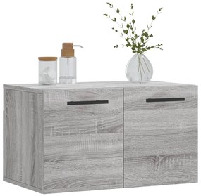 Mobile a parete grigio sonoma 60x36,5x35cm in legno multistrato