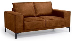 Divano in similpelle marrone cognac 164 cm Copenhagen - Scandic