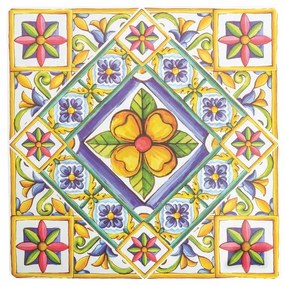 Tovaglietta in plastica 6 pezzi 37x37 cm Costiera - VDE Tivoli 1996