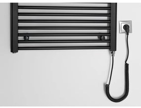 Aqualine - Radiatore elettrico da bagno DIRECT-E 400W/230V 96 cm opaco nero