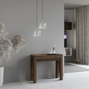 Consolle 90x40 cm allungabile a 196 cm NAXY SMALL Noce