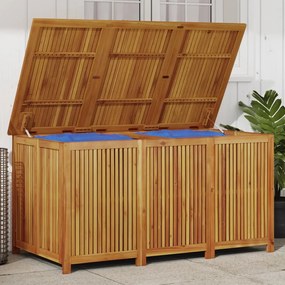 Contenitore Da Giardino 150x80x75cm İn Legno Massello Di Acacia /