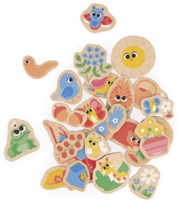 Magneti in legno - Giardino - 24 pezzi