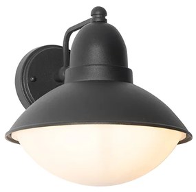 Lampada da parete per esterni moderna nera IP44 - Marcel