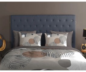 Set copripiumino e federa grigio in cotone per letto singolo ed esteso 140x220 cm Hendrik – Good Morning