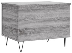 Tavolino salotto grigio sonoma 60x44,5x45 cm legno multistrato