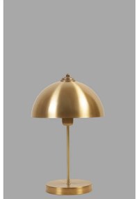 Lampada da tavolo dorata con paralume in metallo (altezza totale 40 cm) Lungo – Opviq lights