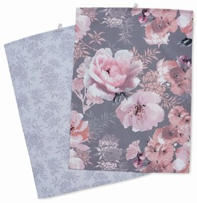 Set di 2 asciugamani in cotone 50x70 cm Dramatic Floral - Catherine Lansfield